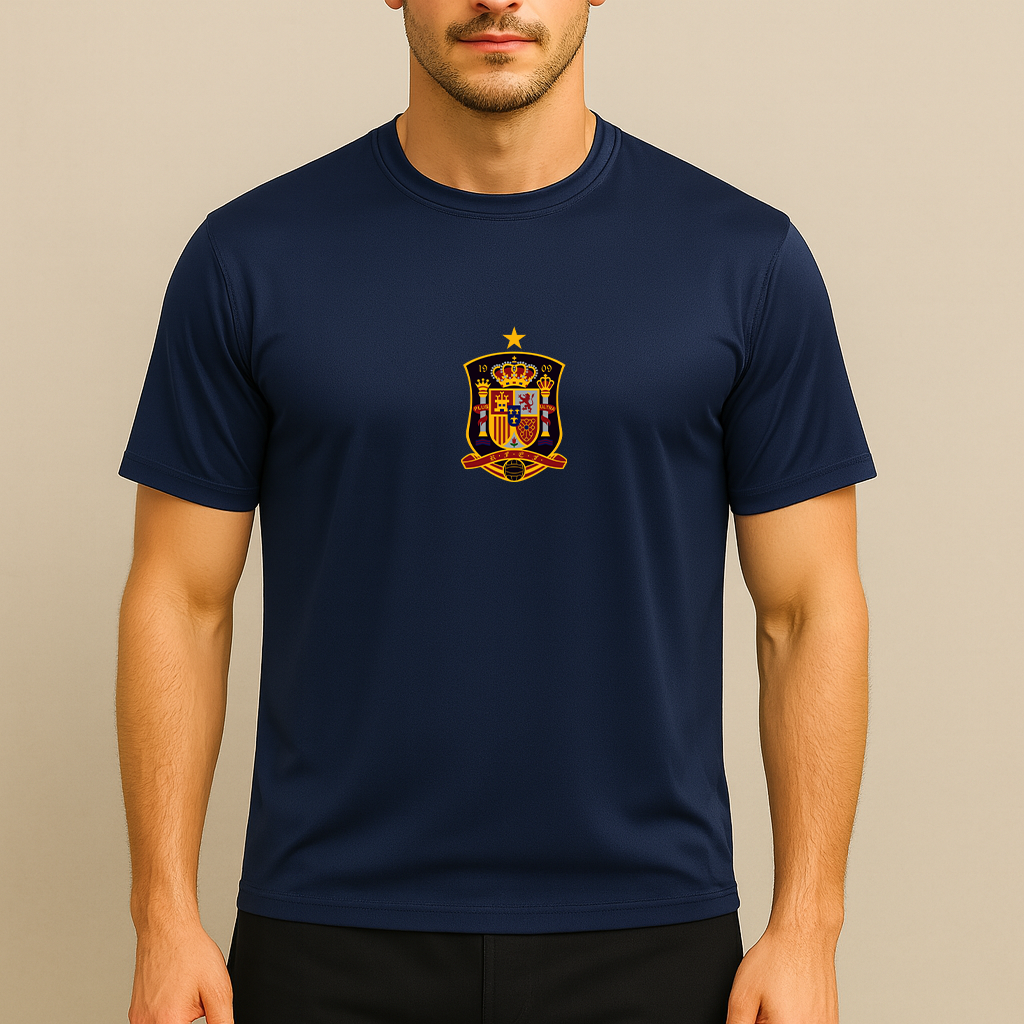 Men's Spain National Soccer Team Polyester T-Shirt