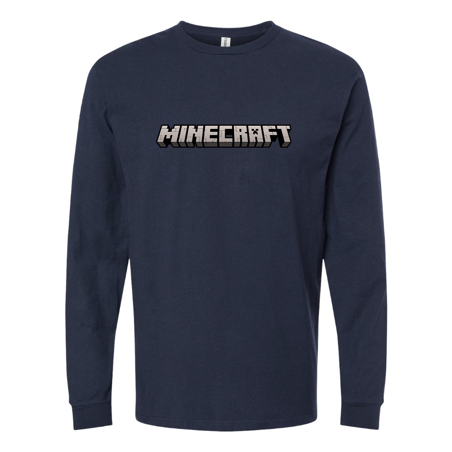 Men's Minecraft Game Long Sleeve T-Shirt