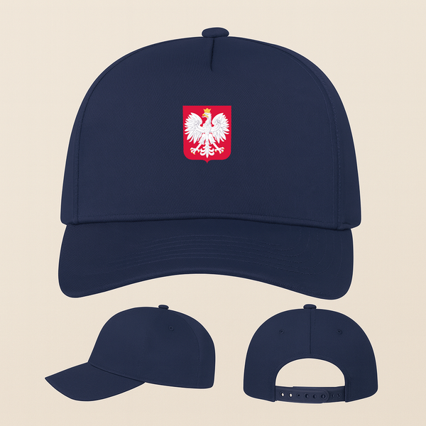 Poland National Soccer Team Five Panel Twill Snapback Cap