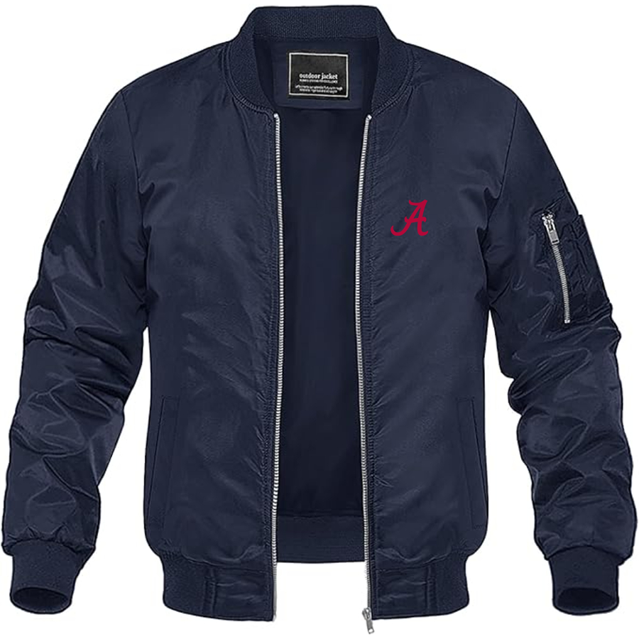 Men's Alabama Crimson Tide Logo Lightweight Bomber Jacket