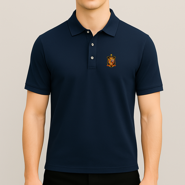 Men's Spain National Soccer Team Dry Blend Polo