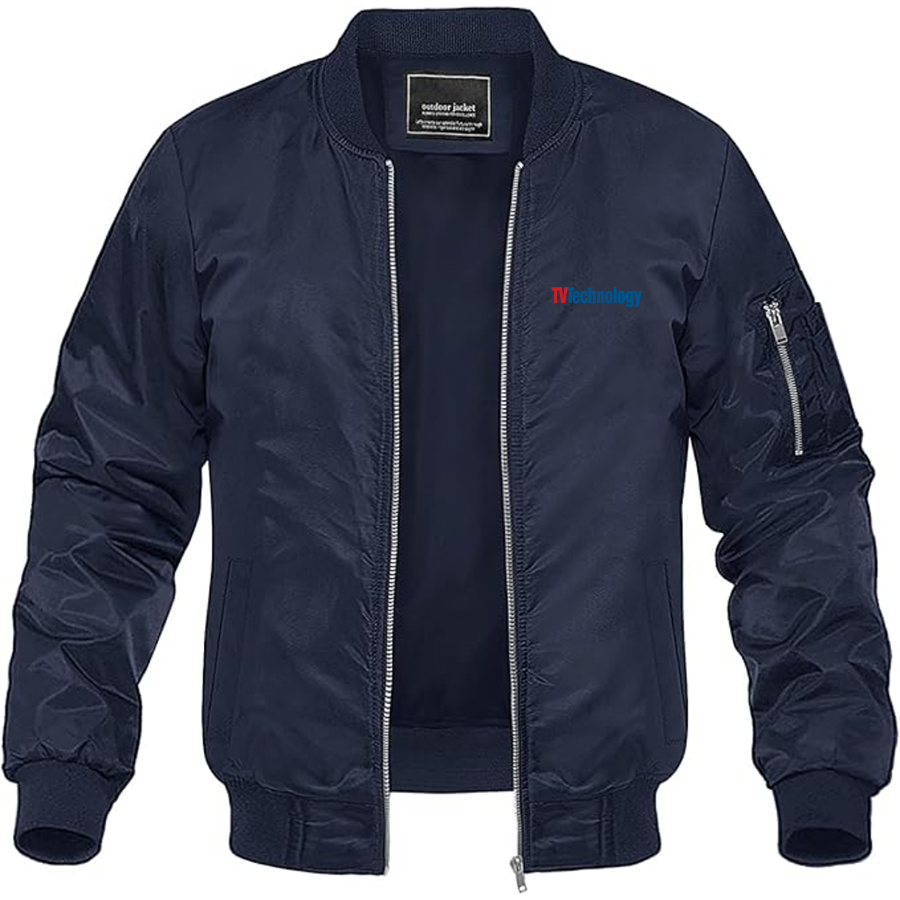 Men's TV Technology Logo Lightweight Bomber Jacket
