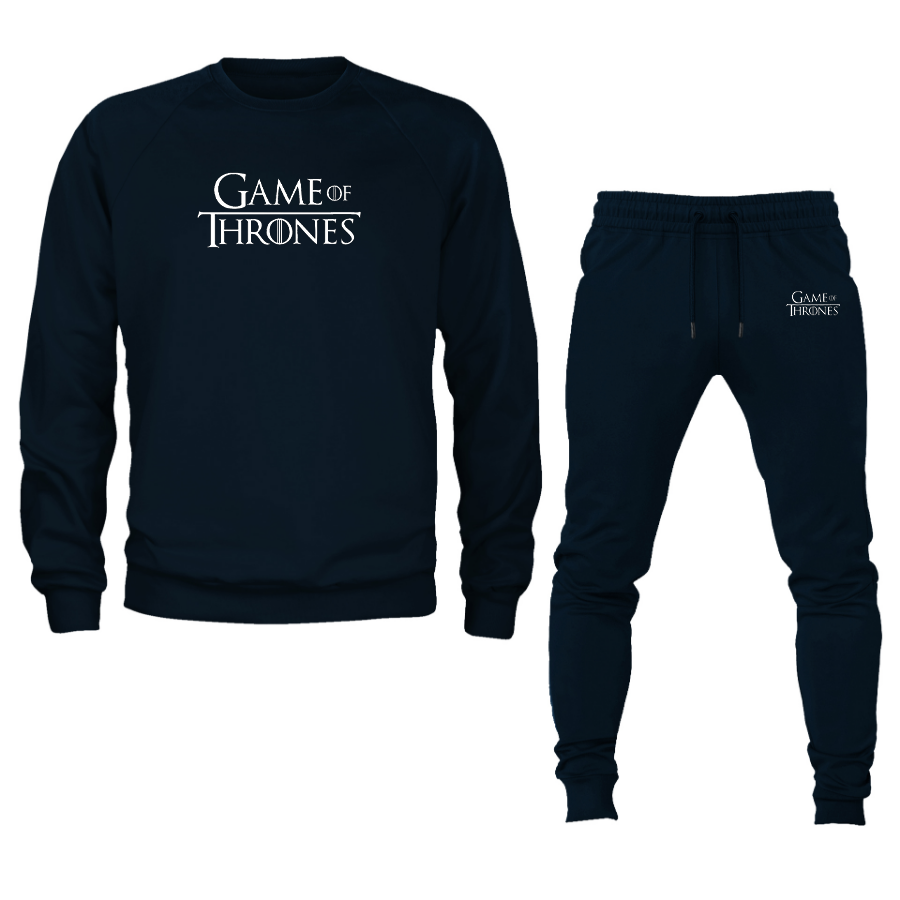 Men's Game of Thrones TV Show Crewneck Sweatshirt Joggers Suit