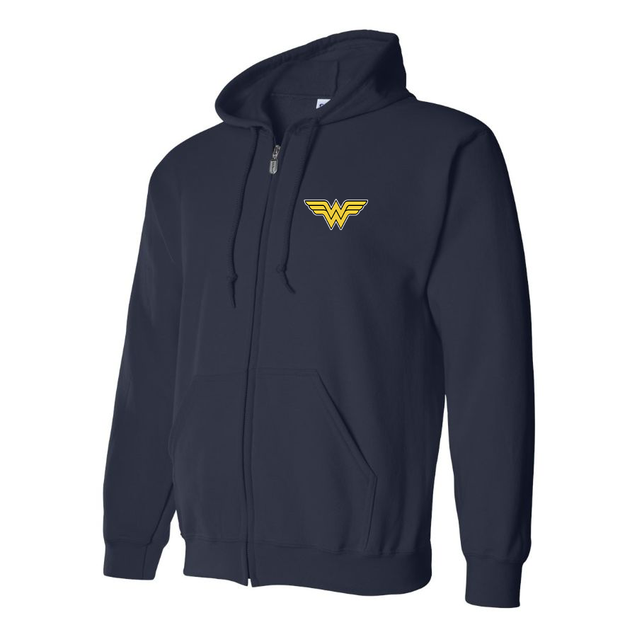 Men's Wonder Woman Superhero Zipper Hoodie