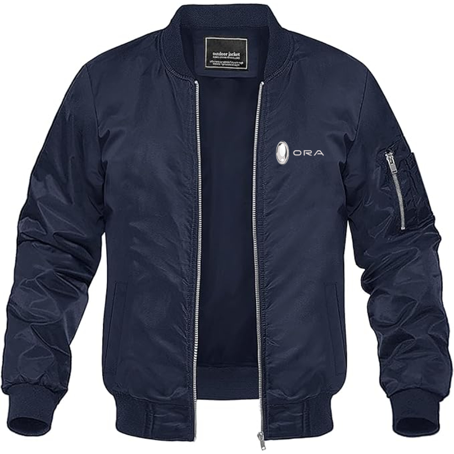 Men's ORA Logo Lightweight Bomber Jacket