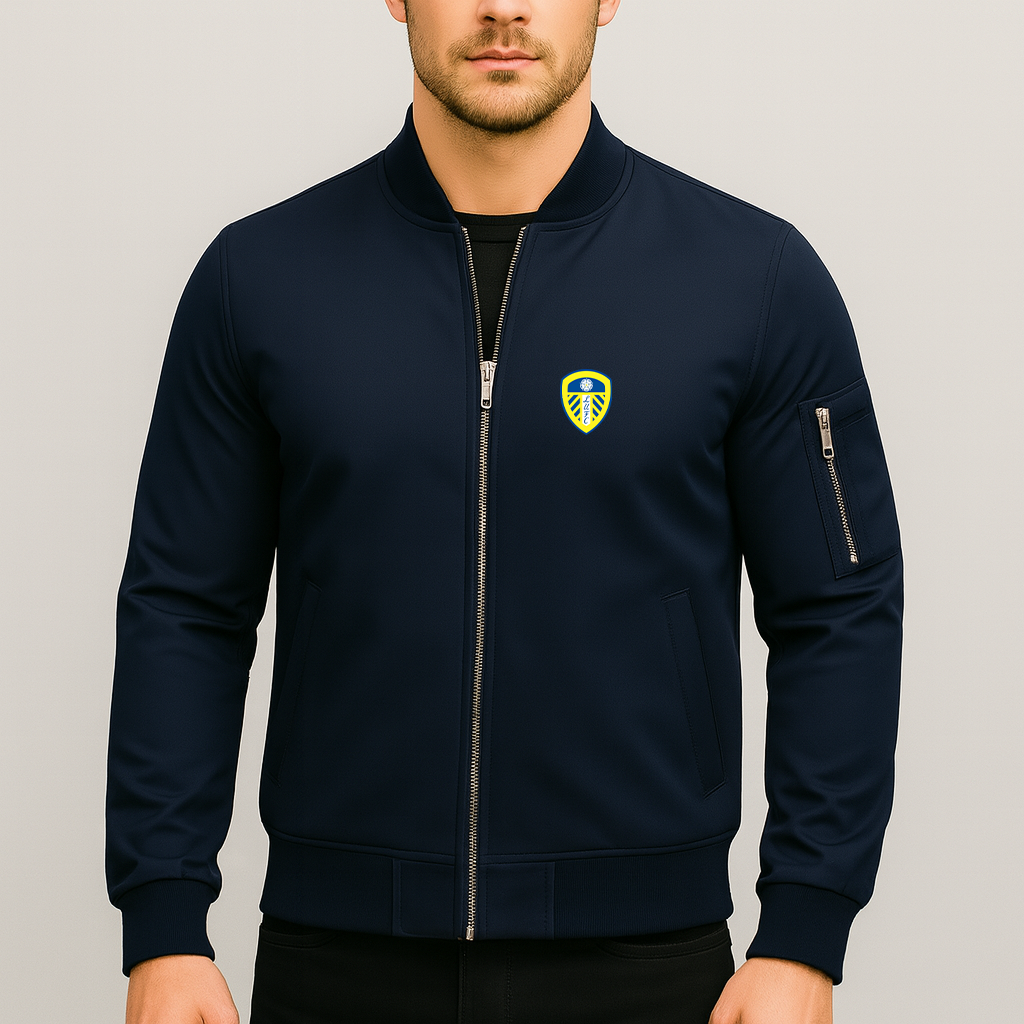 Men's Leeds United Football Club Lightweight Bomber Jacket