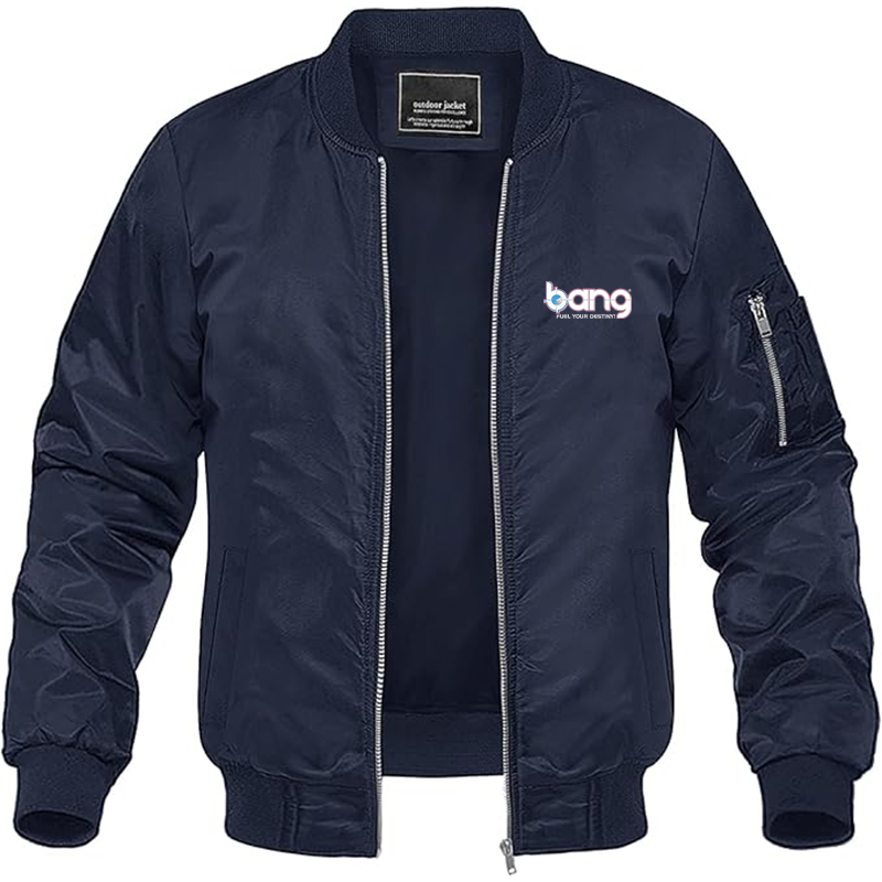 Men's Bang Energy Logo Lightweight Bomber Jacket