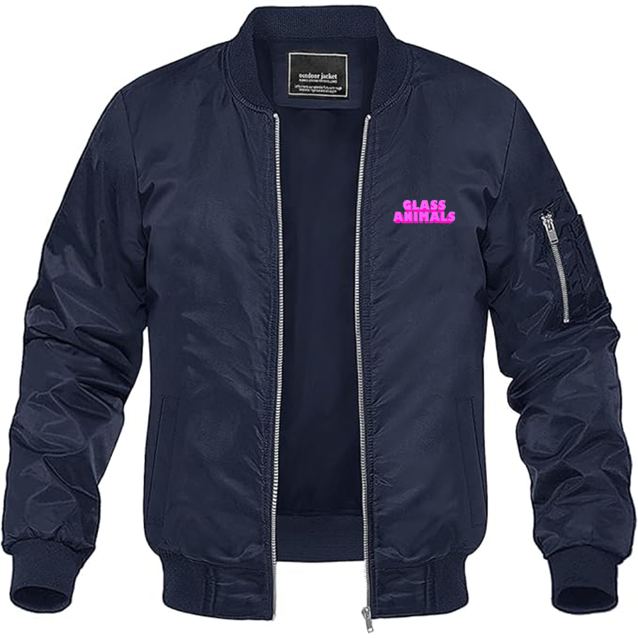 Men's Glass Animals Logo Lightweight Bomber Jacket