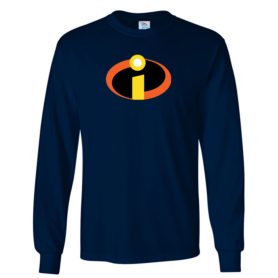 Youth Kids The Incredibles Cartoon Long Sleeve T-Shirt