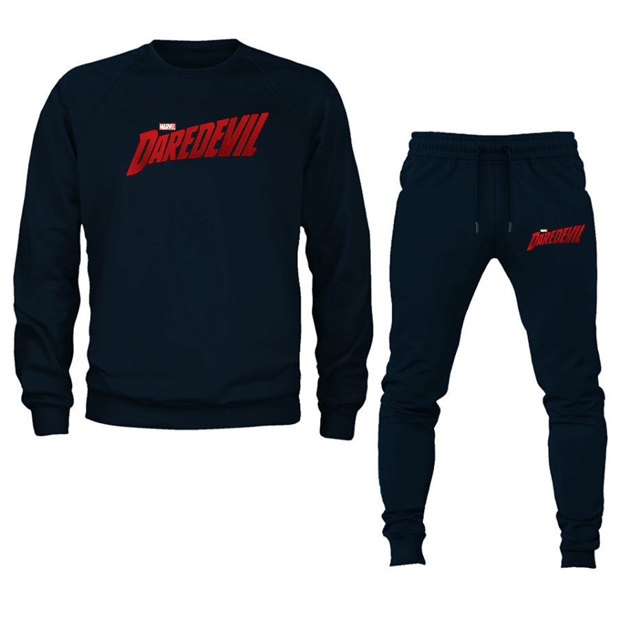 Men's Daredevil Marvel Superhero Crewneck Sweatshirt Joggers Suit