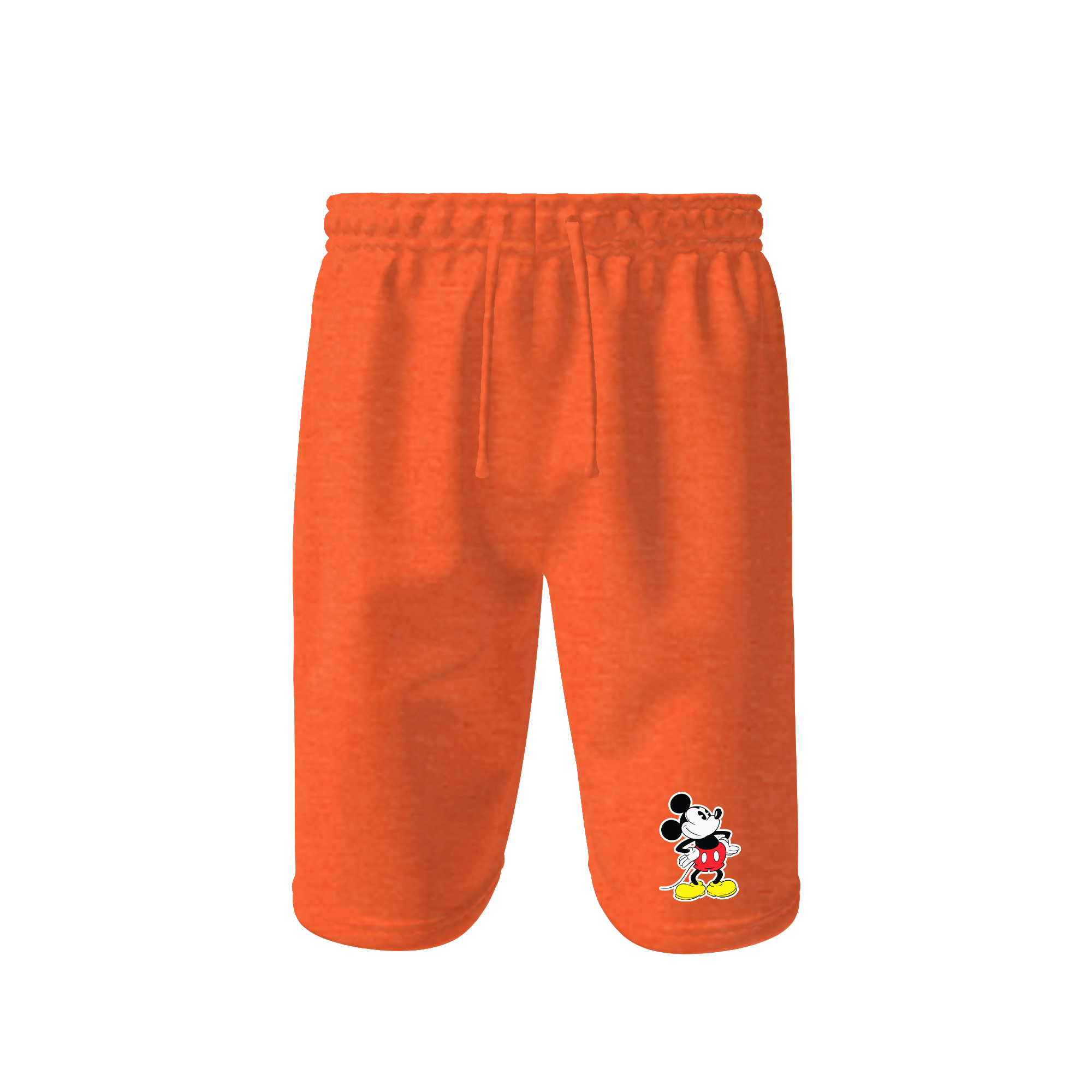 Men's Mickey Mouse Cartoon Athletic Fleece Shorts