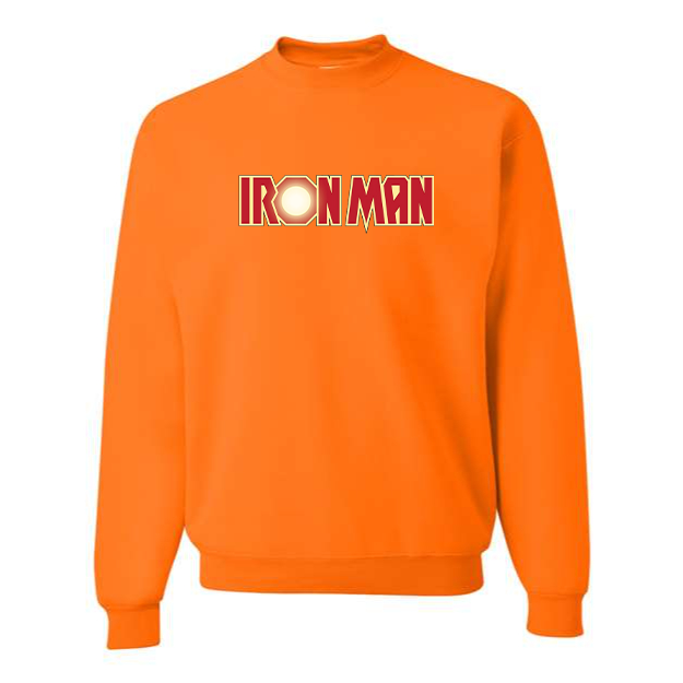 Men's Iron Man Marvel Superhero Crewneck Sweatshirt