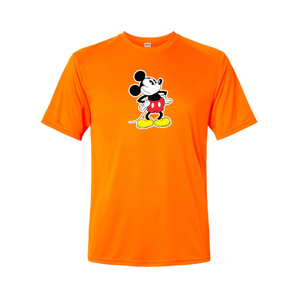 Men's Mickey Mouse Cartoon Polyester T-Shirt