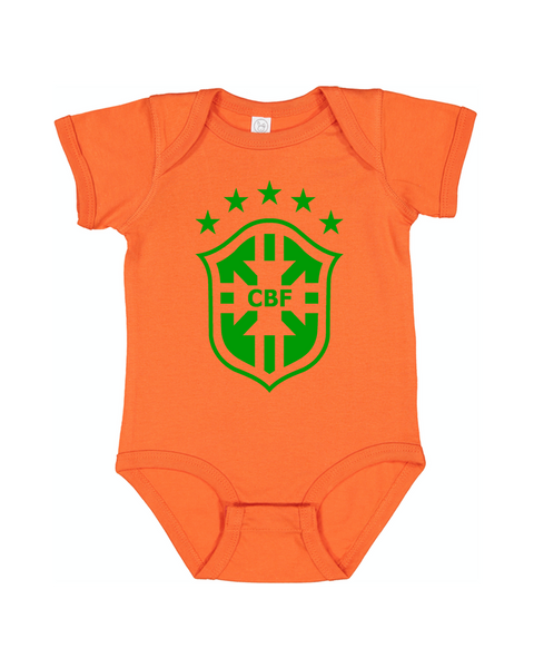 Baby Brazil Soccer Romper Onesie