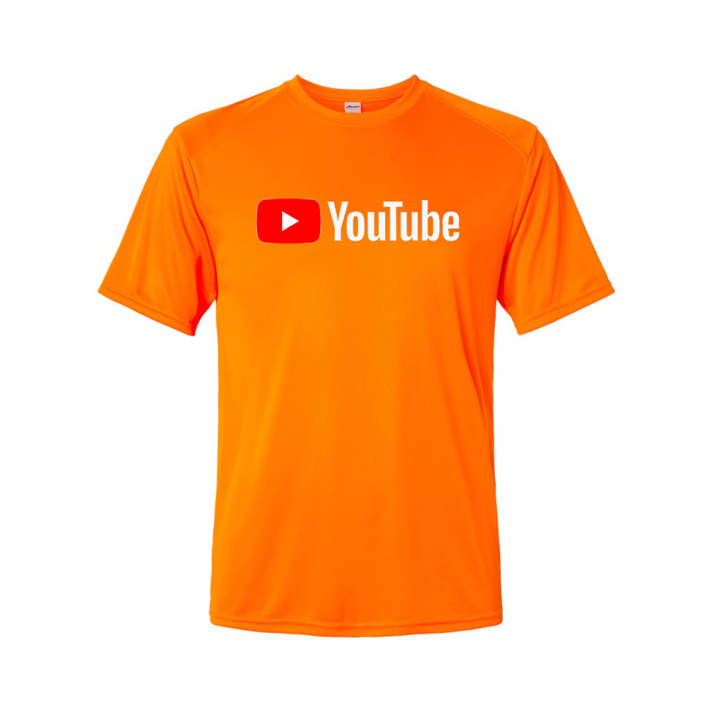 Men's YouTube Social Video Steaming Polyester T-Shirt