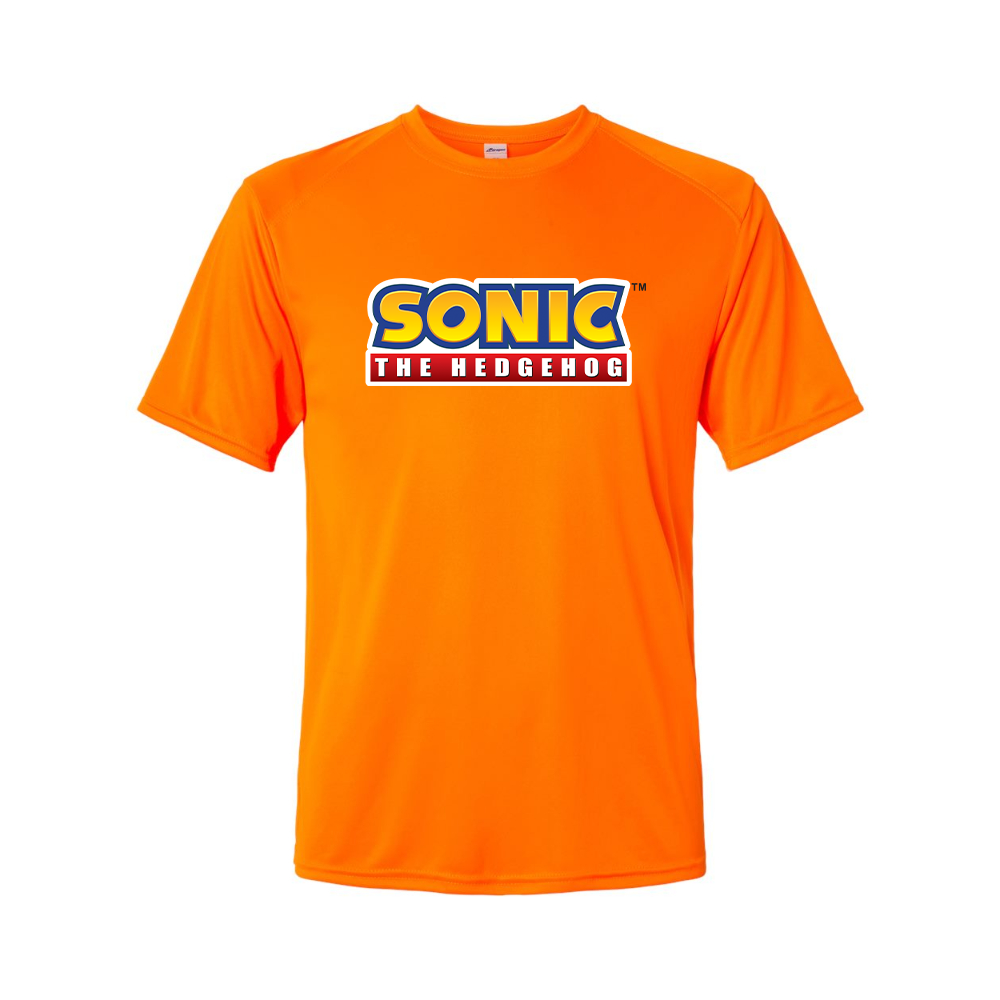 Men'sSonic The Hedgehog Cartoon Performance T-Shirt