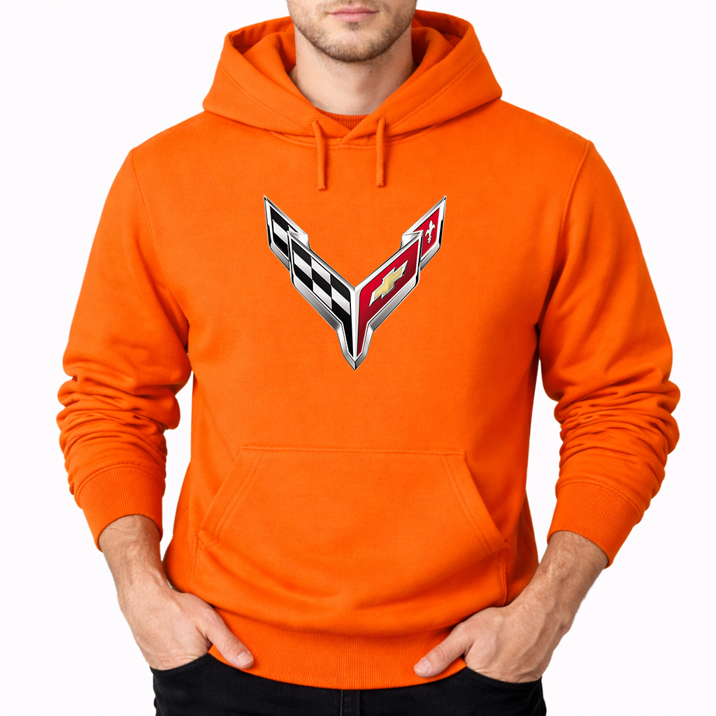 Men's  Chevrolet Corvette Car Pullover Hoodie