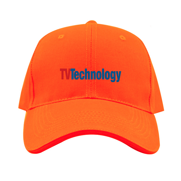 TV Technology Logo  Dad Baseball Cap Hat