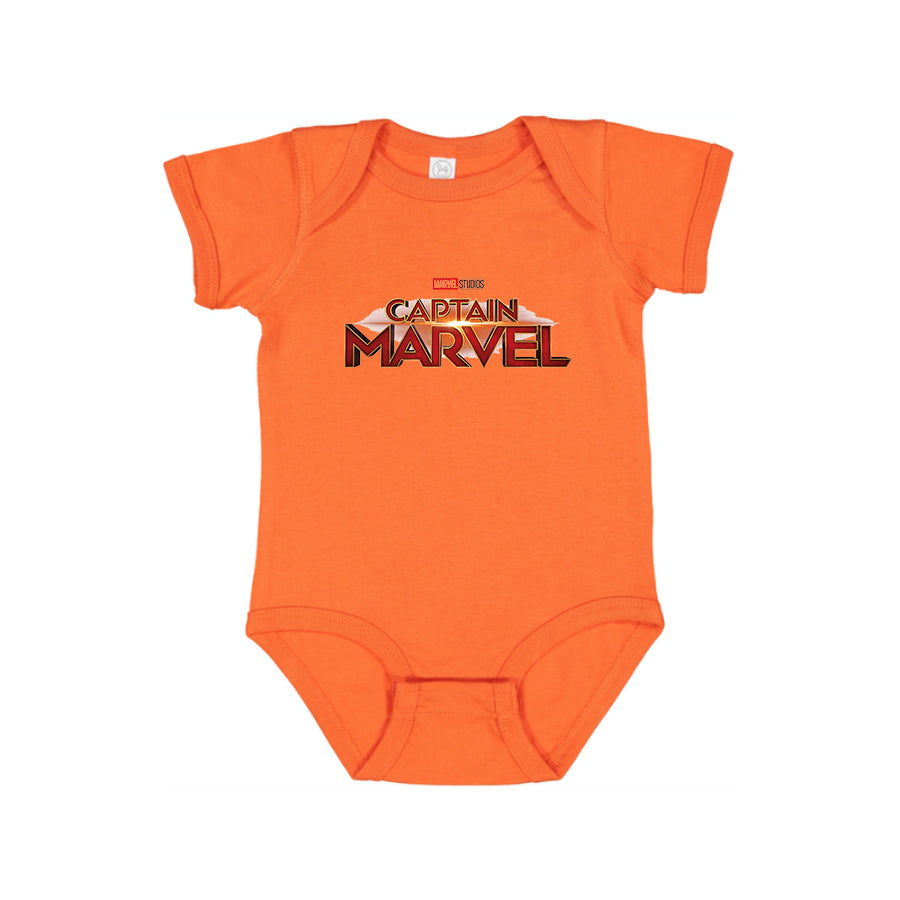 Captain Marvel Superhero  Baby Romper Onesie