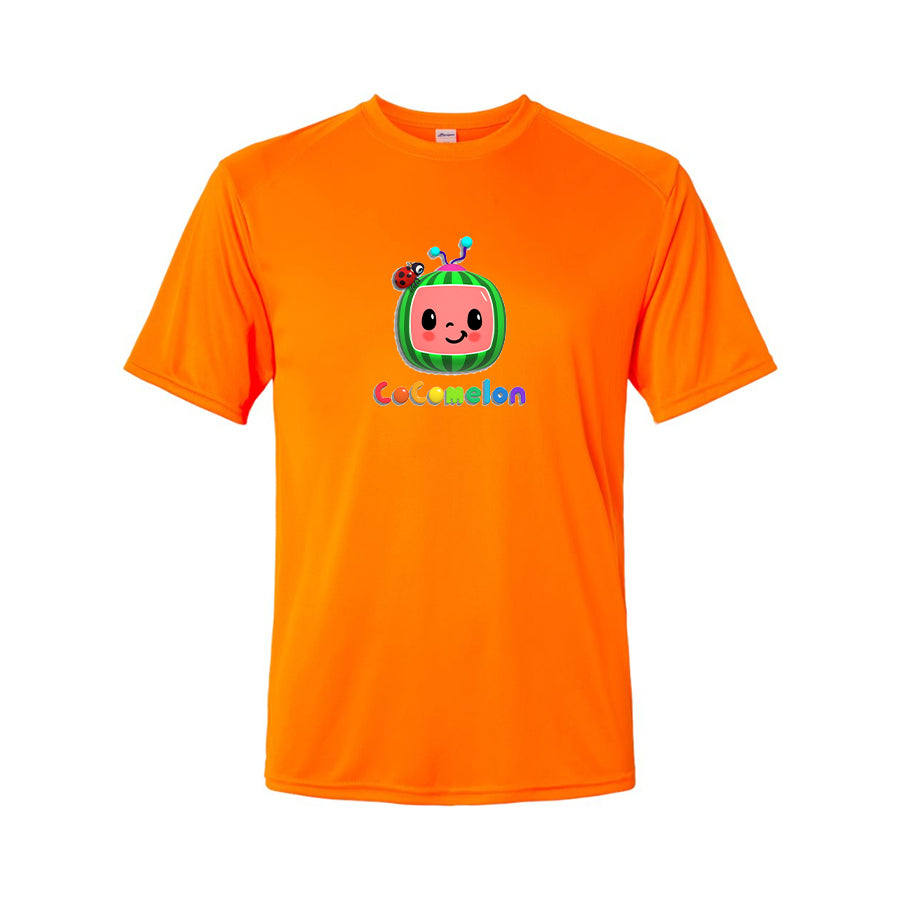 Youth Kids Cocomelon Cartoon Performance T-Shirt