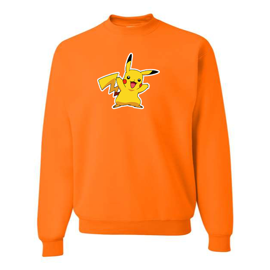 Men's Pikachu Cartoon Crewneck Sweatshirt