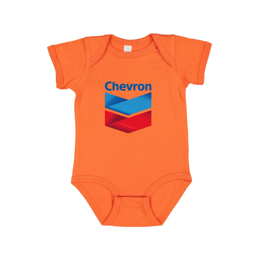 Chevron Gas Station  Baby Romper Onesie