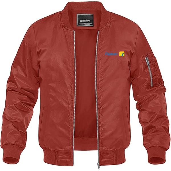 Men's  Flipkart Lightweight Bomber Jacket Windbreaker Softshell Varsity Jacket Coat