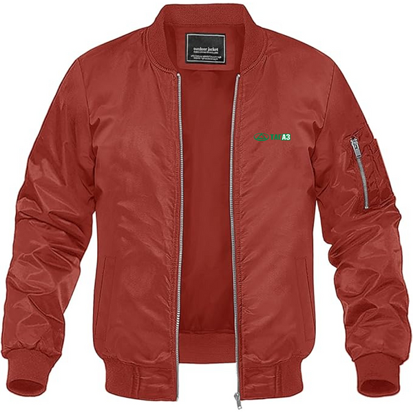 Men's TagAz Logo Lightweight Bomber Jacket Windbreaker Softshell Varsity Jacket Coat