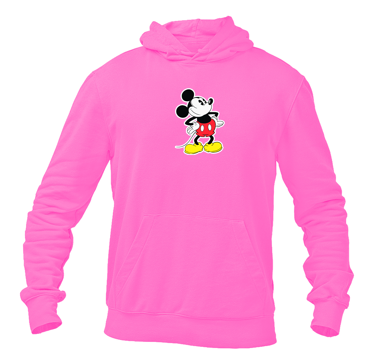 Men's Mickey Mouse Cartoon Pullover Hoodie