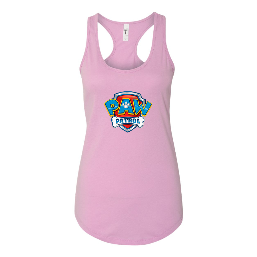 Women's Paw Patrol Cartoon Racerback Tank Top