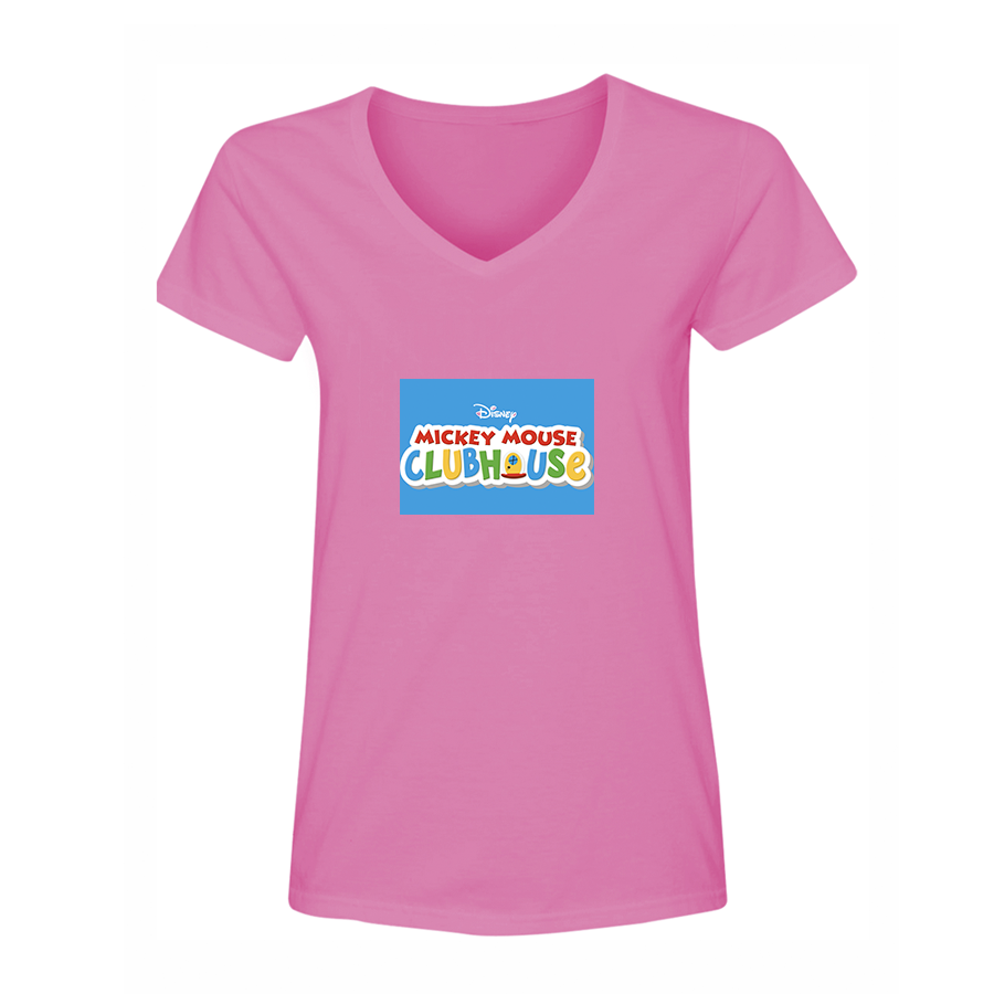 Women's Mickey Mouse ClubHouse V-Neck T-Shirt