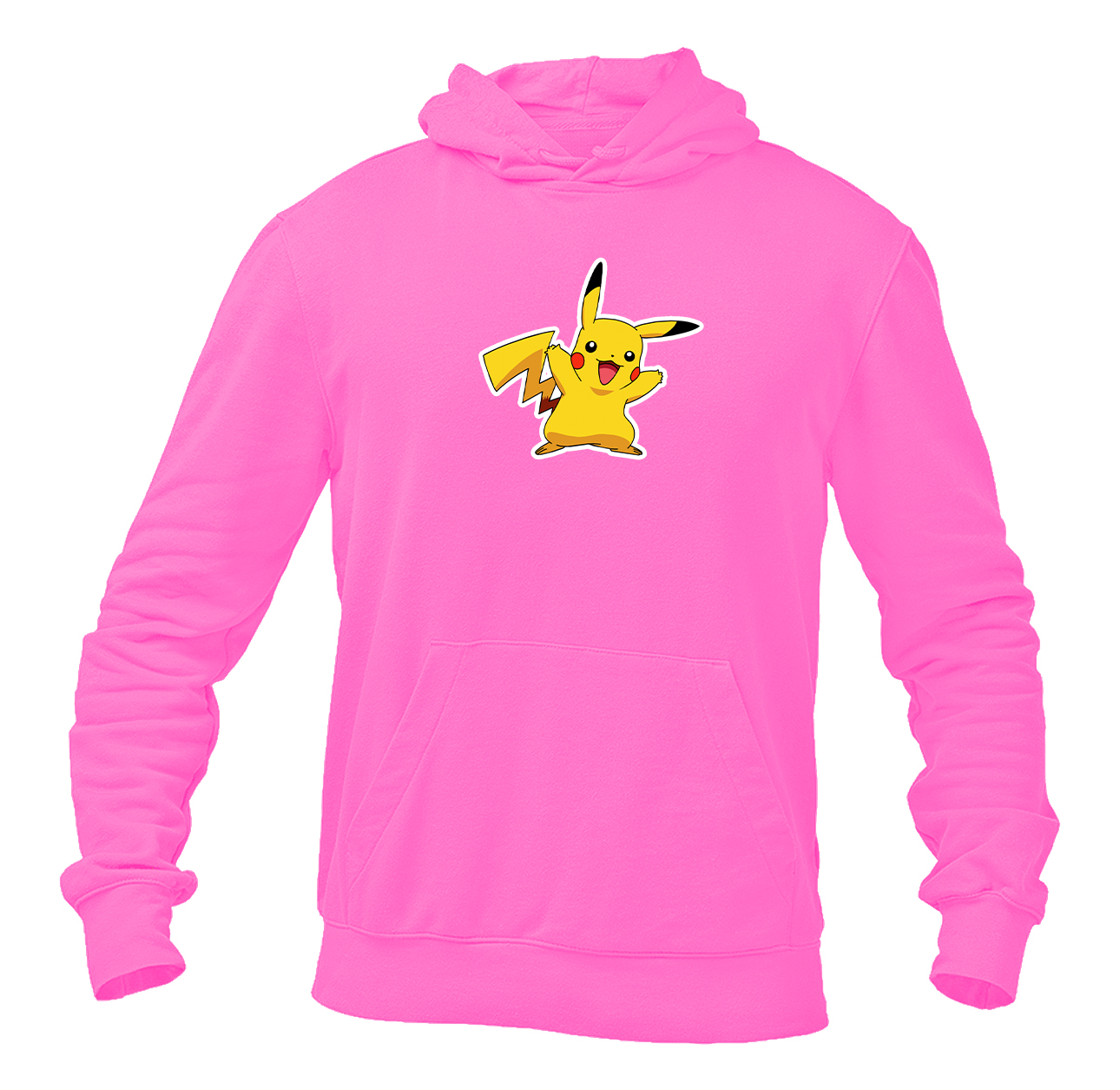 Men's Pikachu Cartoon Pullover Hoodie