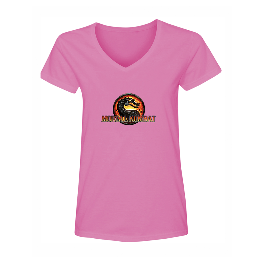 Women's Mortal Kombat Game V-Neck T-Shirt