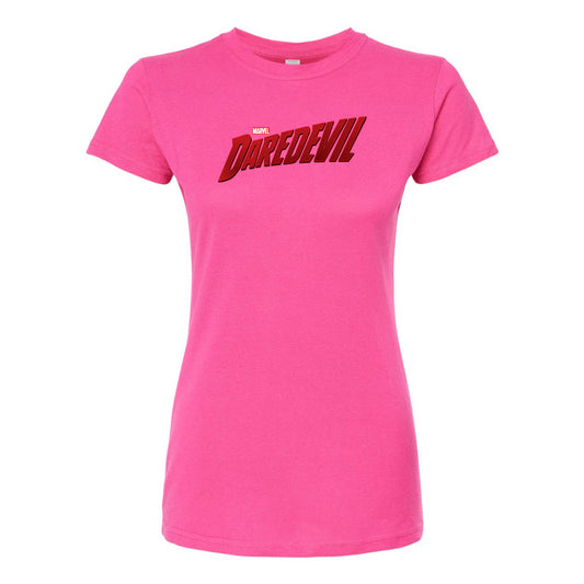 Women's Daredevil Marvel Superhero  Round Neck T-Shirt