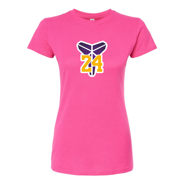 Women's Kobe Bryant Mamba 24 Round Neck T-Shirt