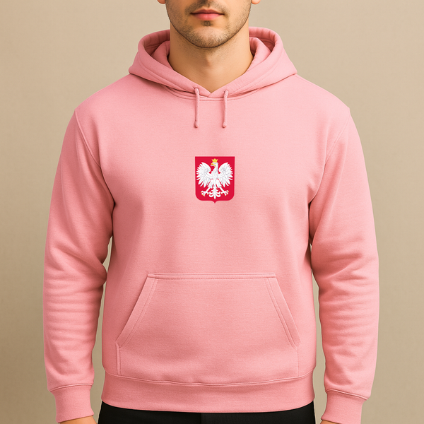Men's Poland National Soccer Team Pullover Hoodie