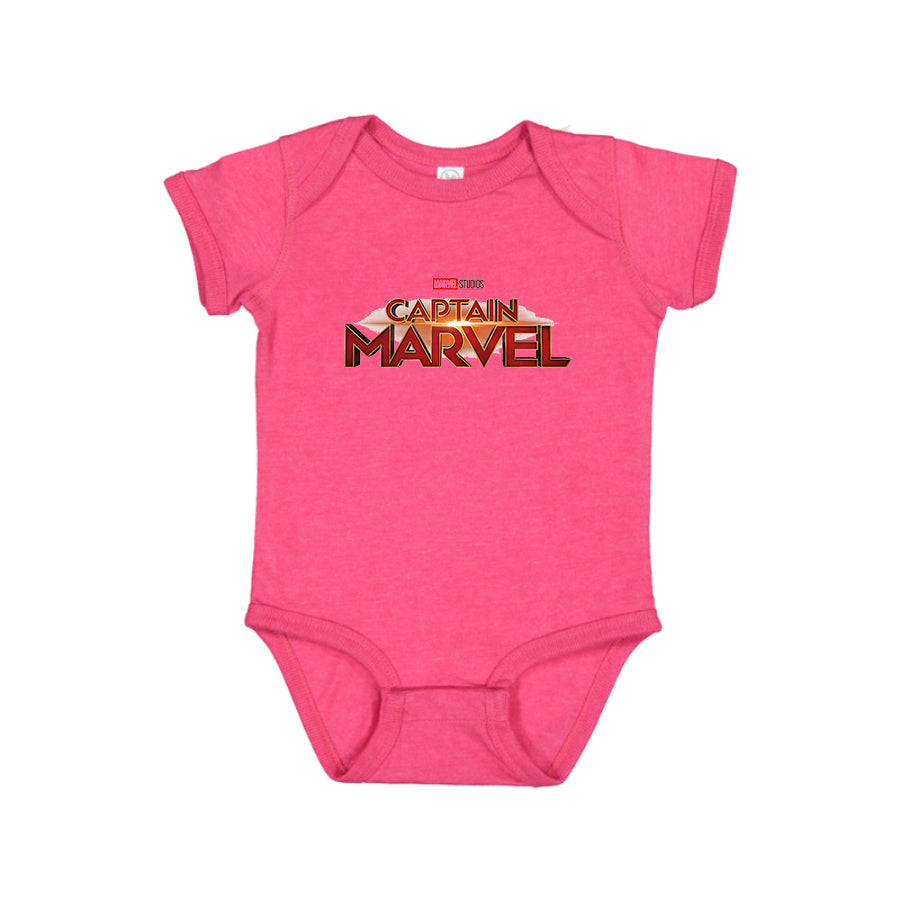 Captain Marvel Superhero  Baby Romper Onesie