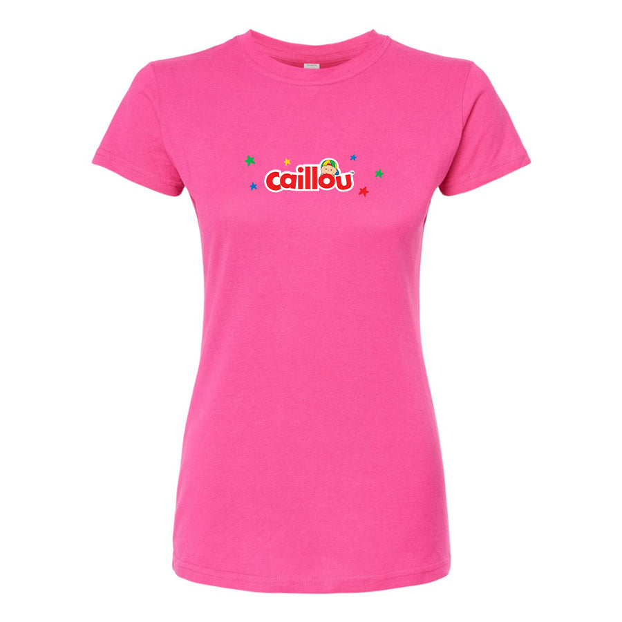 Women's Caillou Cartoons   Round Neck T-Shirt