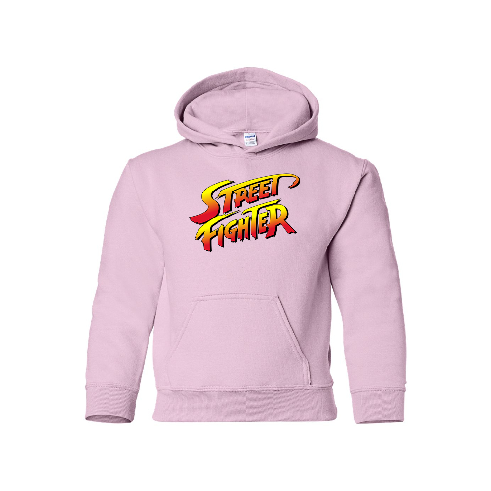 Youth Kids Street Fighter Game Pullover Hoodie