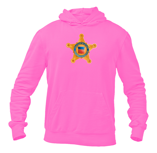 Men's Secret Service Star Logo  Pullover Hoodie