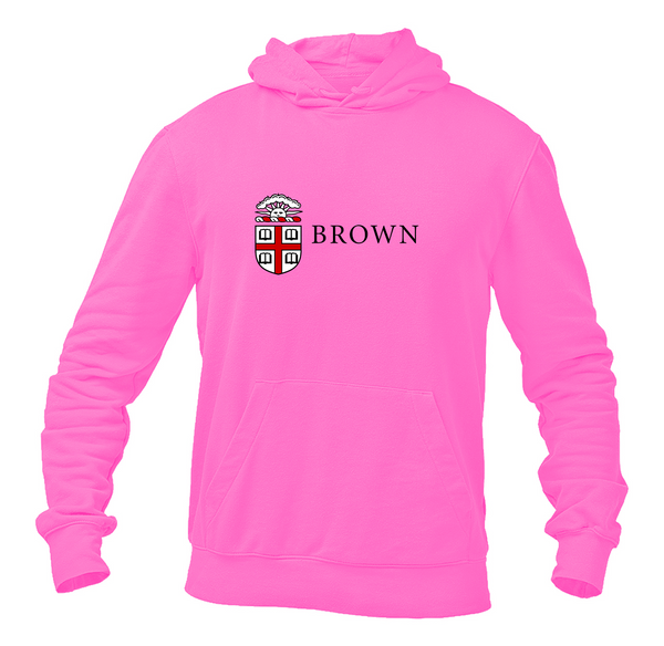 Men's Brown University Softstyle Midweight Hooded Sweatshirt