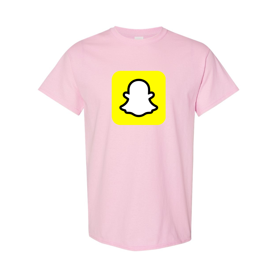 Men's Snapchat Social Cotton T-Shirt