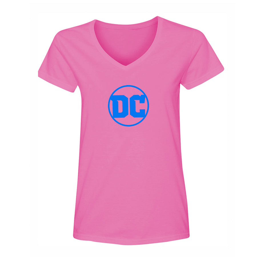 Women's DC Comics Superhero V-Neck T-Shirt