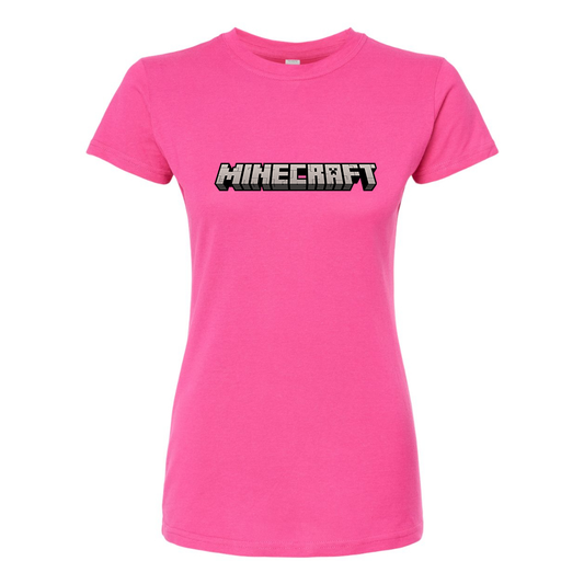 Women's Minecraft Game Round Neck T-Shirt