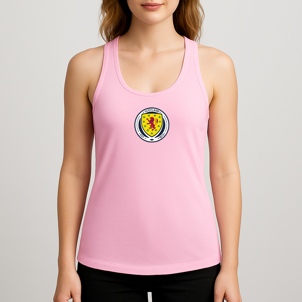Women's Scotland National Soccer Team Racerback Tank Top
