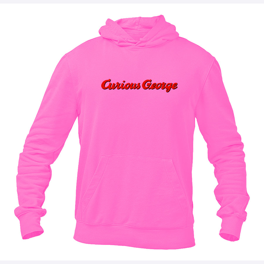 Men's Curious George Cartoon Pullover Hoodie