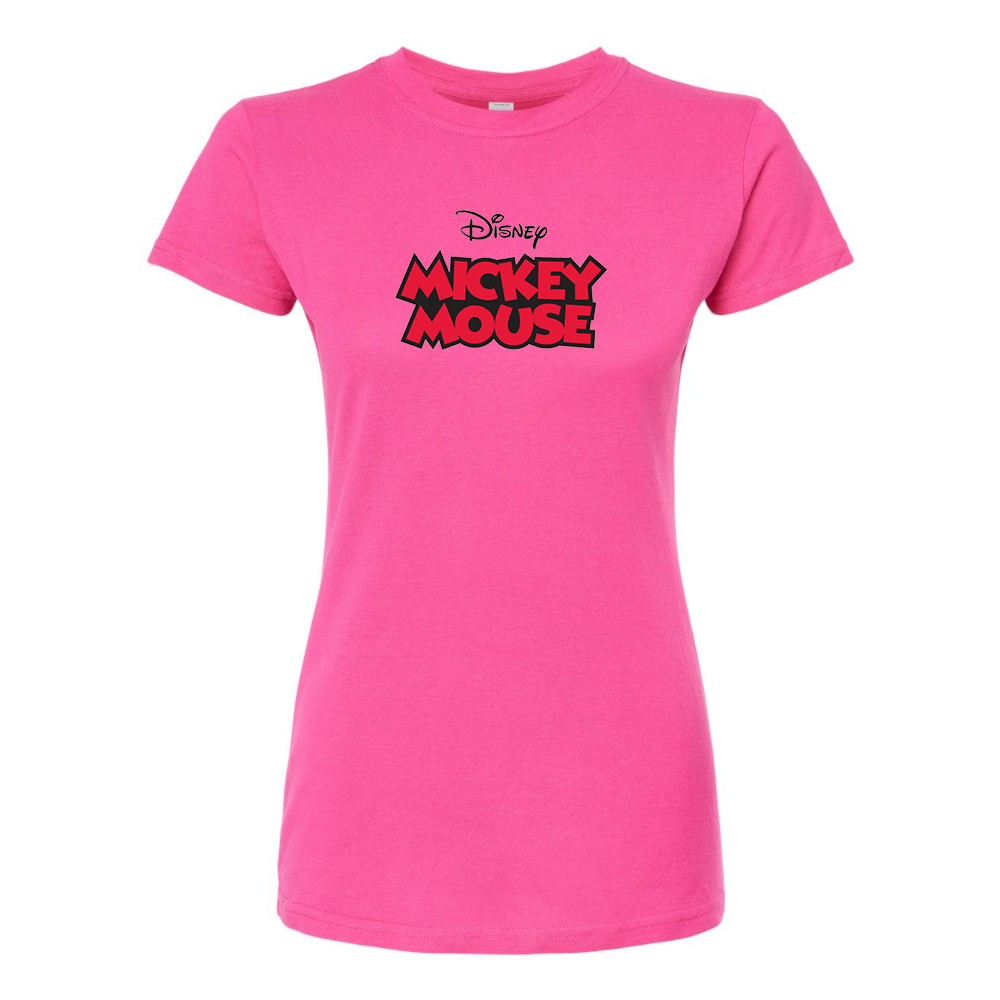 Women's Mickey Mouse Disney Round Neck T-Shirt