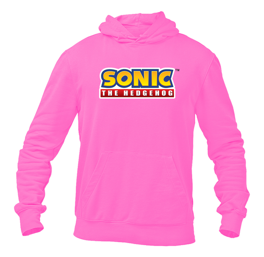 Men's Sonic The Hedgehog Cartoon Pullover Hoodie