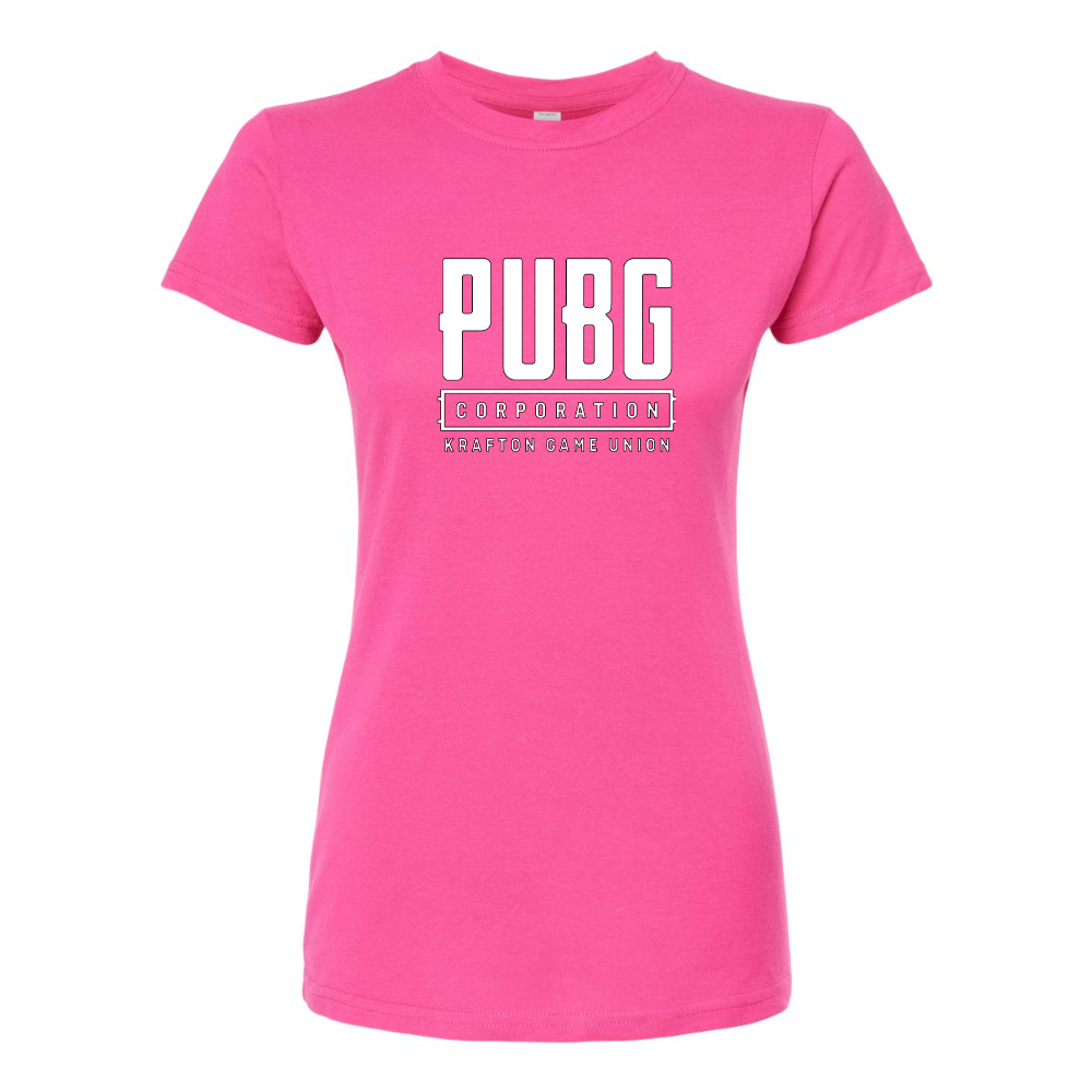 Women's PUBG Multiplayer Shooting Game Round Neck T-Shirt