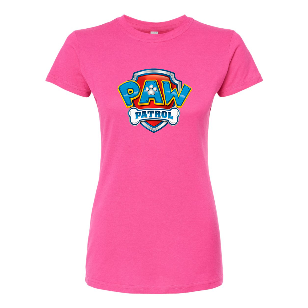 Women's Paw Patrol Cartoon Round Neck T-Shirt